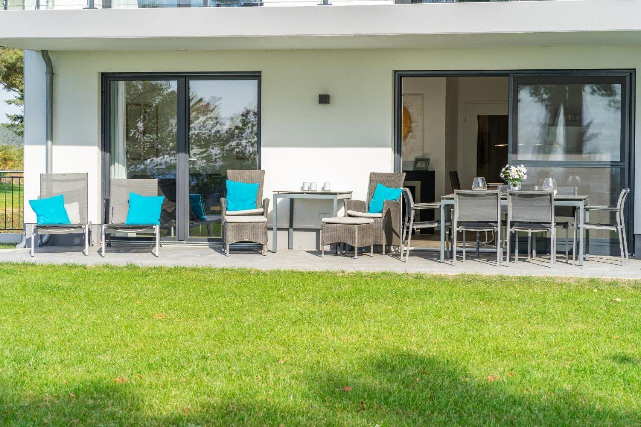 Terrassenwohnung "Kliffgarten" - Oase Am Haff Garz  Bagian luar foto